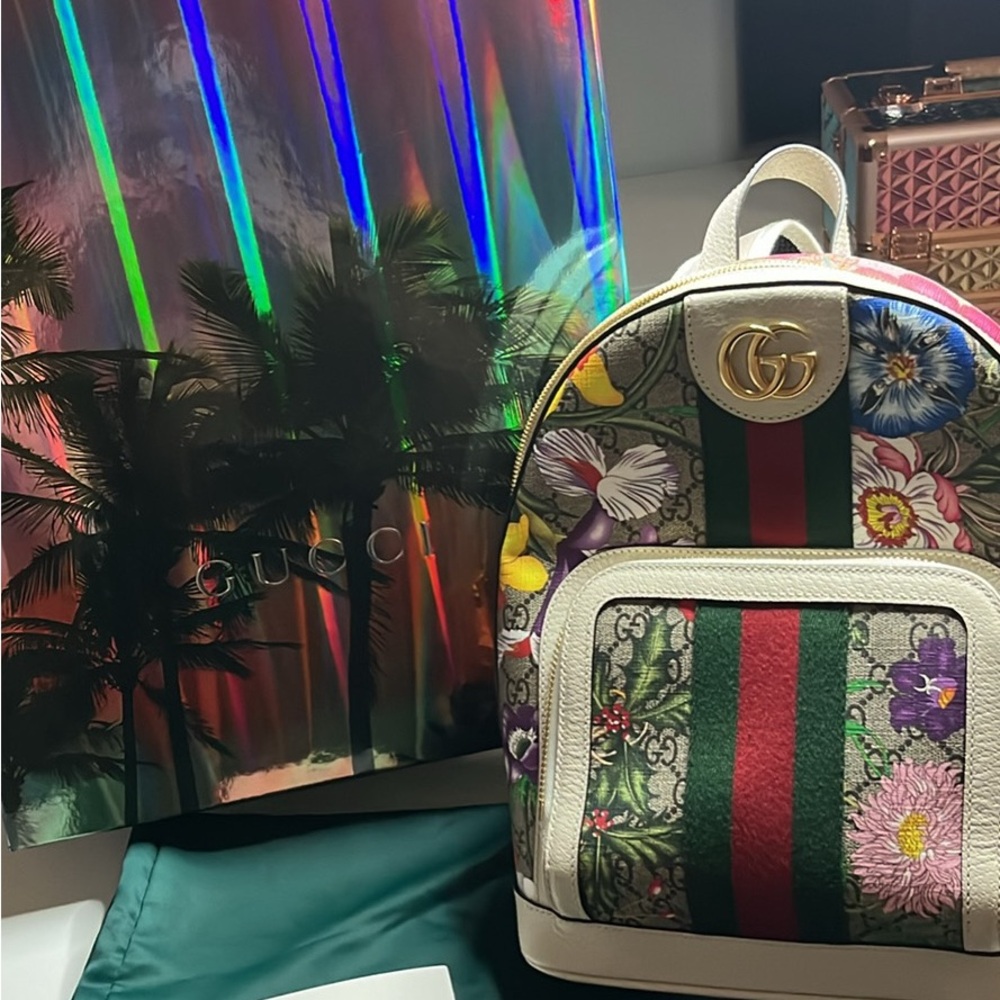 Gucci Floral Backpack - Multicolor